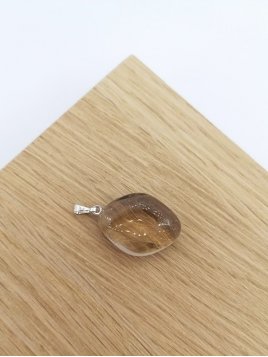 PENDENTIF CRISTAL DE ROCHE FUMÉ