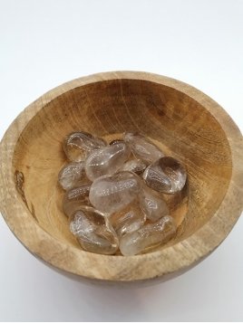 pierre roulée cristal de roche fumé