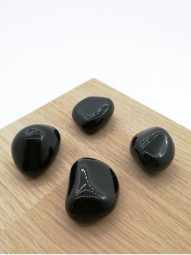 PIERRE ROULÉE OBSIDIENNE NOIRE