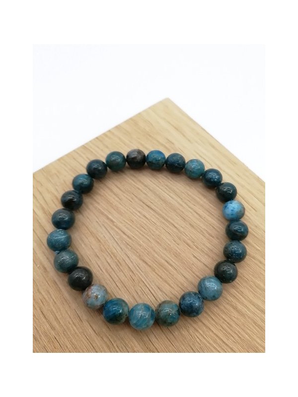 BRACELETS APATITE BLEUE 8mm