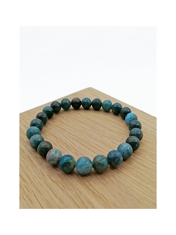 BRACELETS APATITE BLEUE 8mm