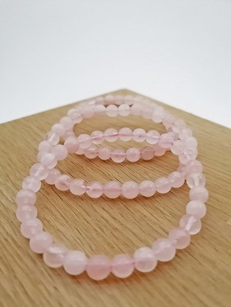 NOZAKY bracelet  WA , Ficelle en soie, quartz rose