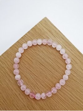BRACELETS QUARTZ ROSE 6mm