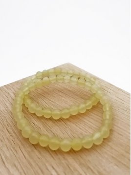 BRACELETS JADE JAUNE 6mm