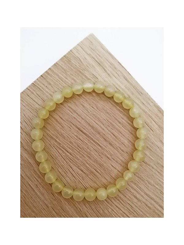 BRACELETS JADE JAUNE 6mm