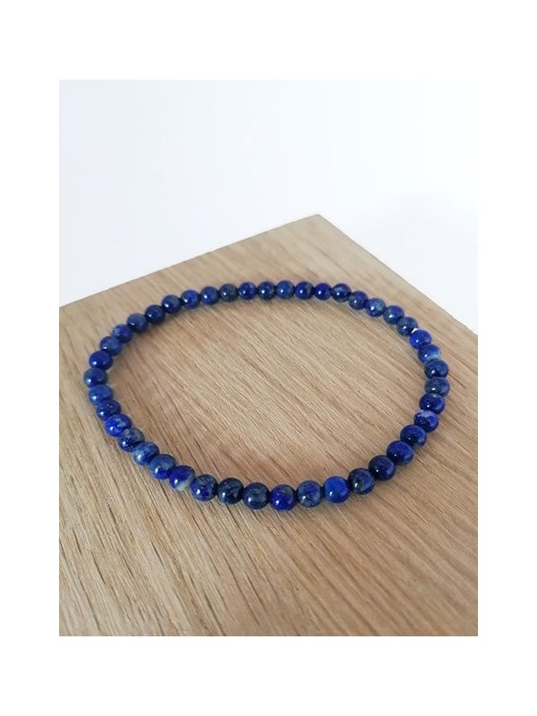 Bracelet lapis lazuli 4mm