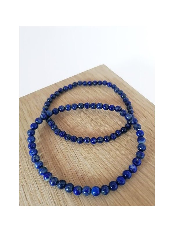 Bracelet lapis lazuli 4mm