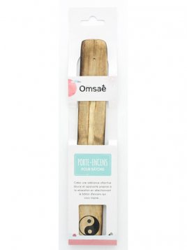 PORTE-ENCENS EN BOIS "YIN YANG"