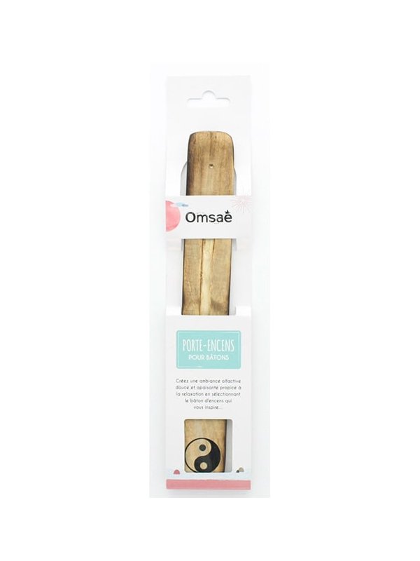 PORTE-ENCENS EN BOIS "YIN YANG"